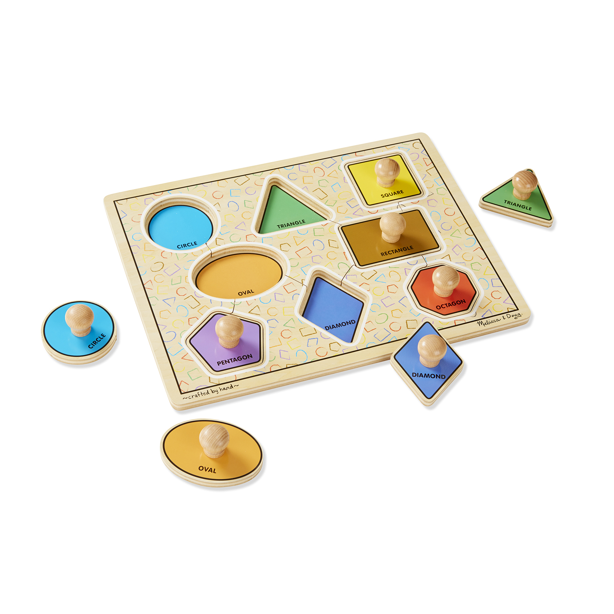 Product: Jumbo Knob Large Shapes Puzzle - 8 Pieces