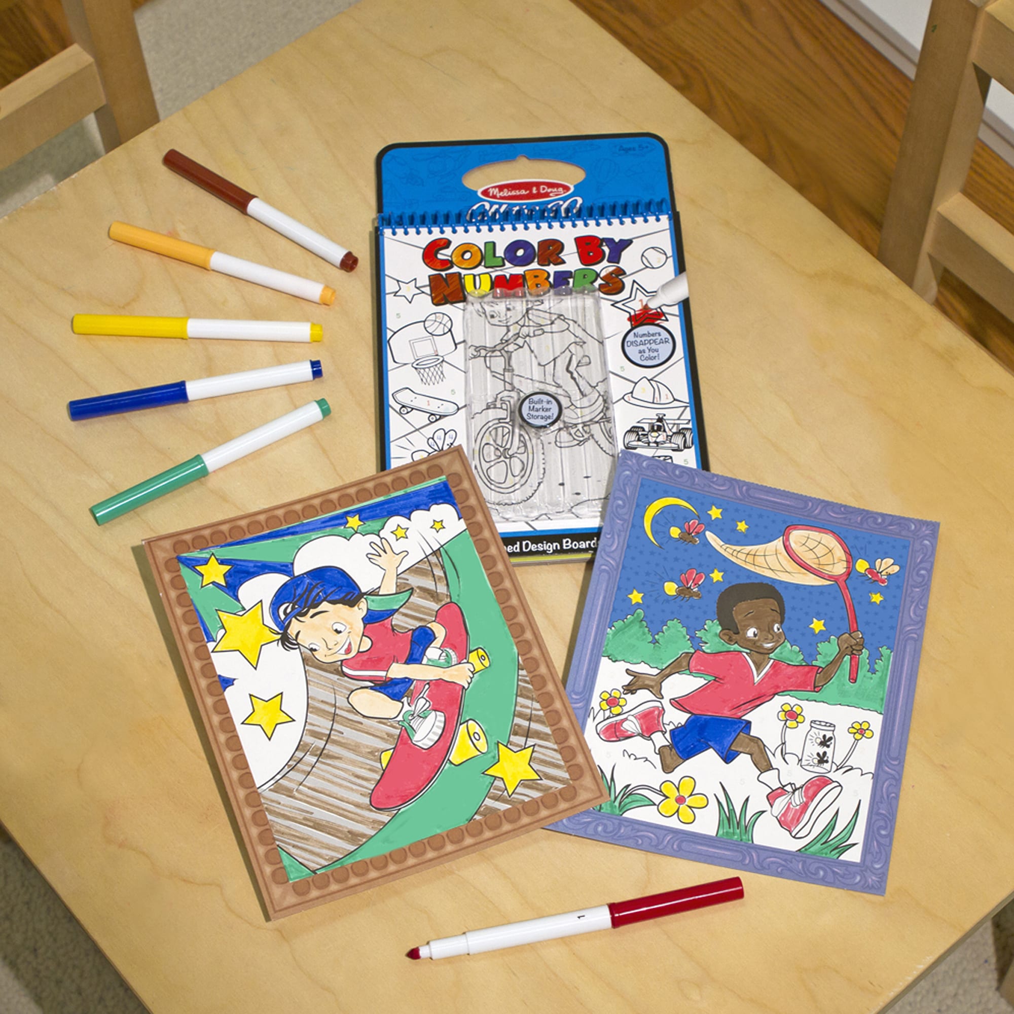 Product: On the Go Color by Numbers Kids' Design Boards With 6 Markers ...