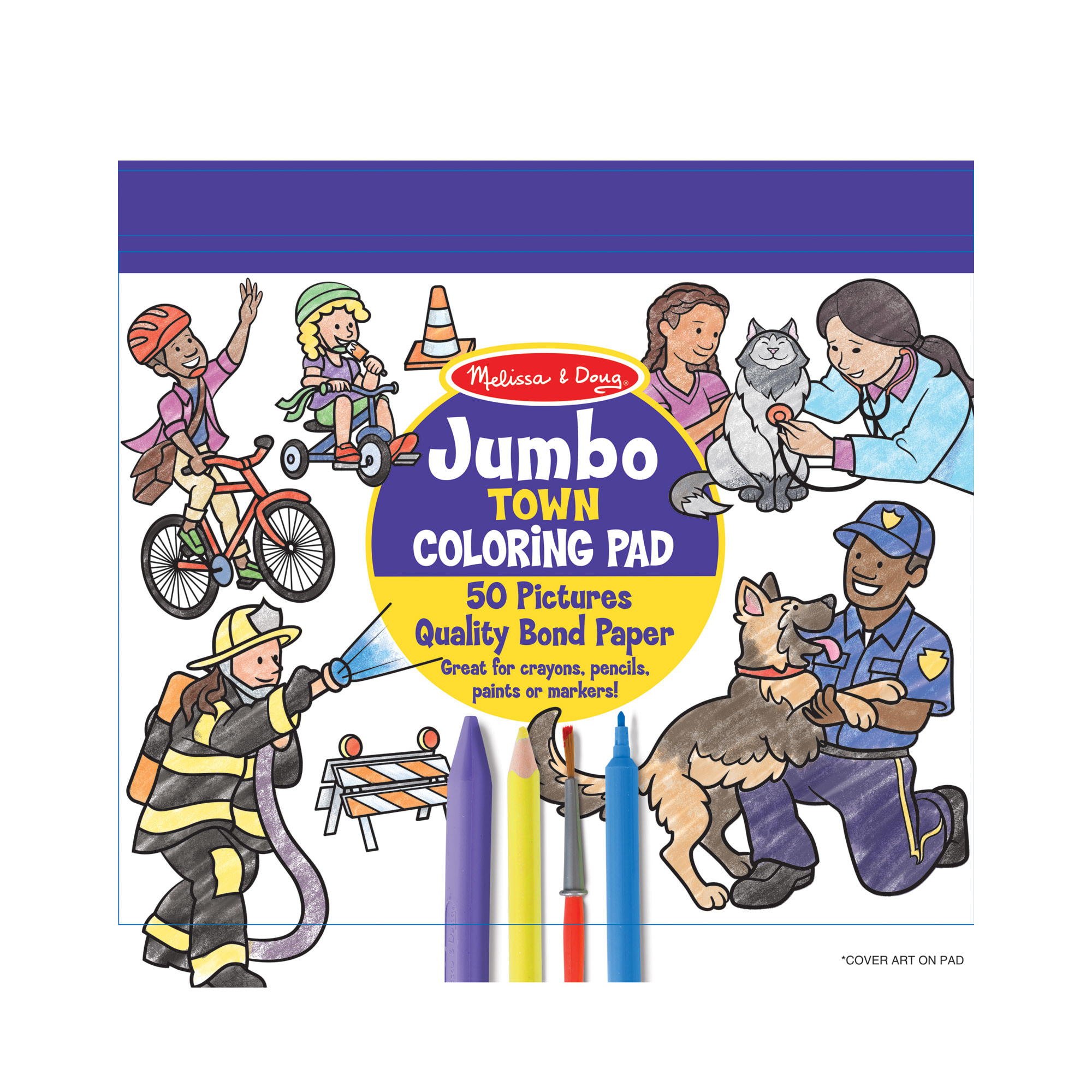 Jumbo Town Coloring Pad Jumbo Town Coloring Pad