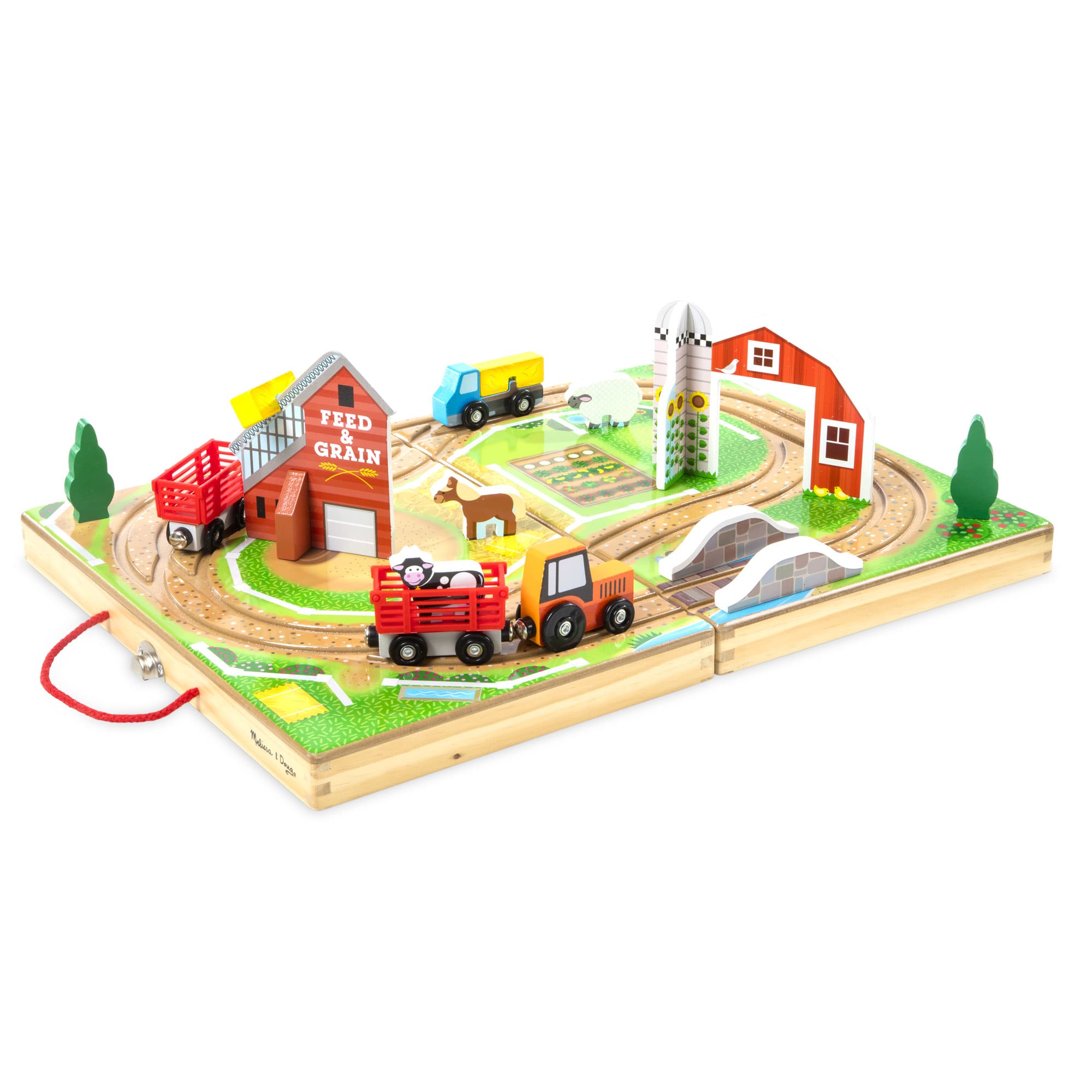 Melissa and doug farm tractor online