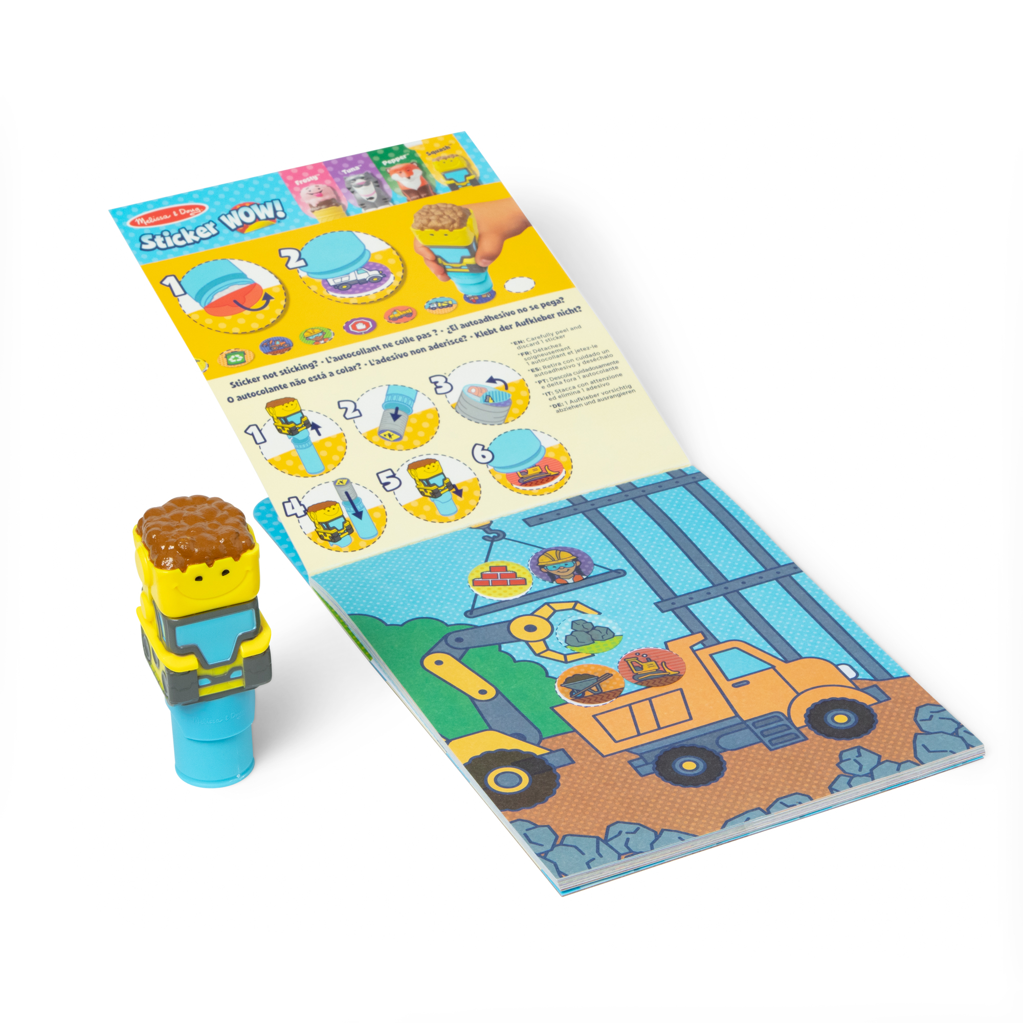 Product: Sticker WOW! Activity Pad & Sticker Stamper - Bulldozer
