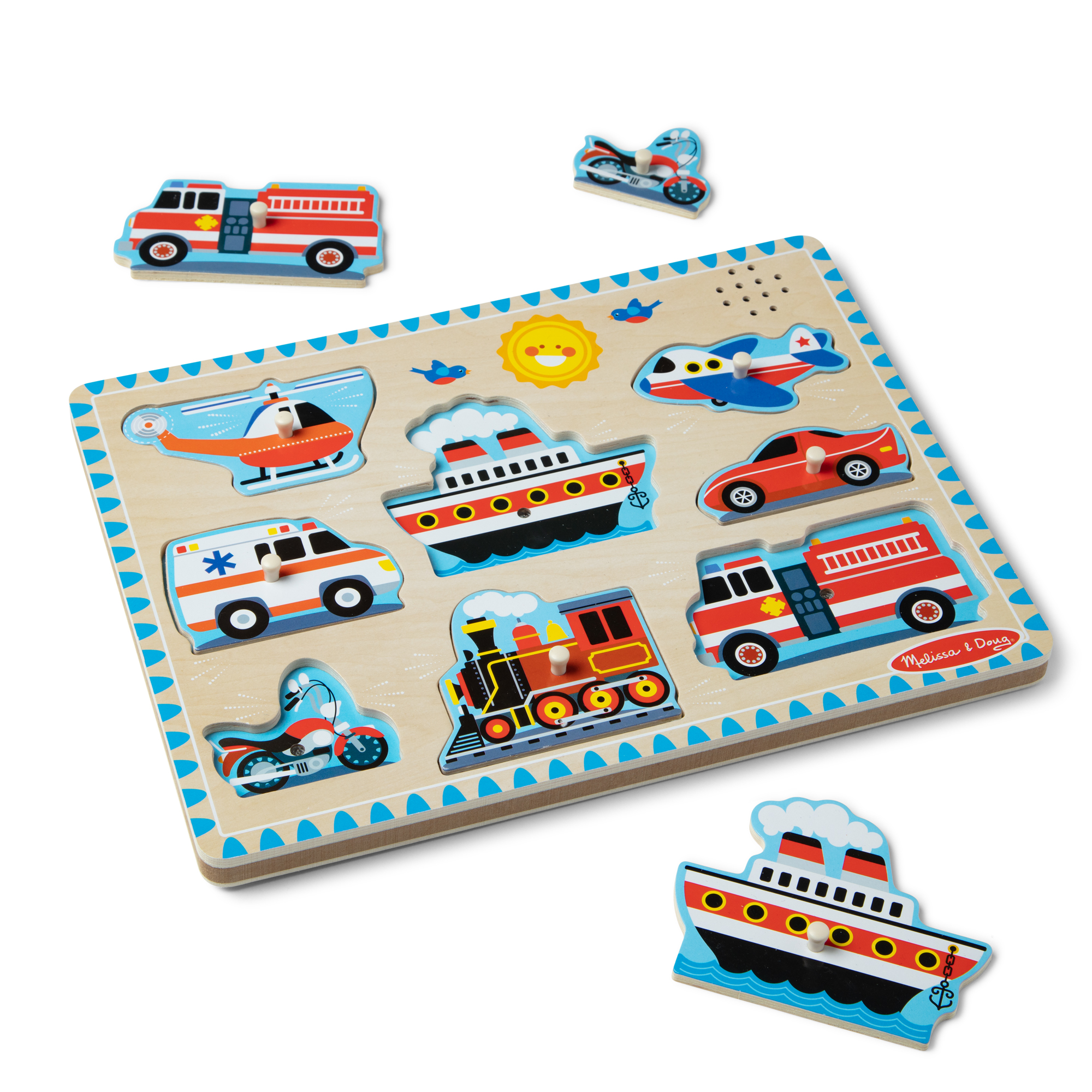 Product: Vehicles Sound Puzzle - 8 Pieces