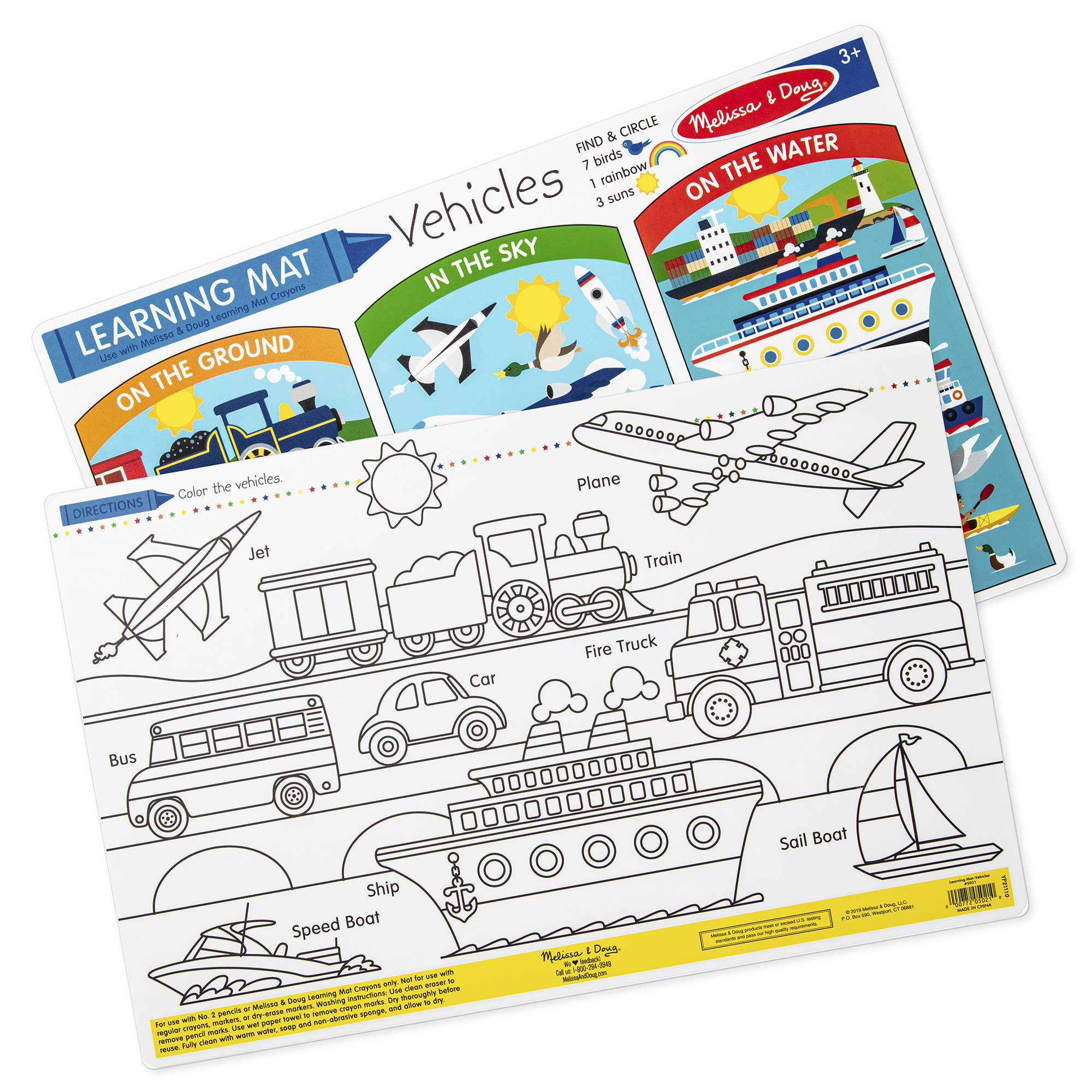 Product: Vehicles Learning Mat (Bundle of 6)