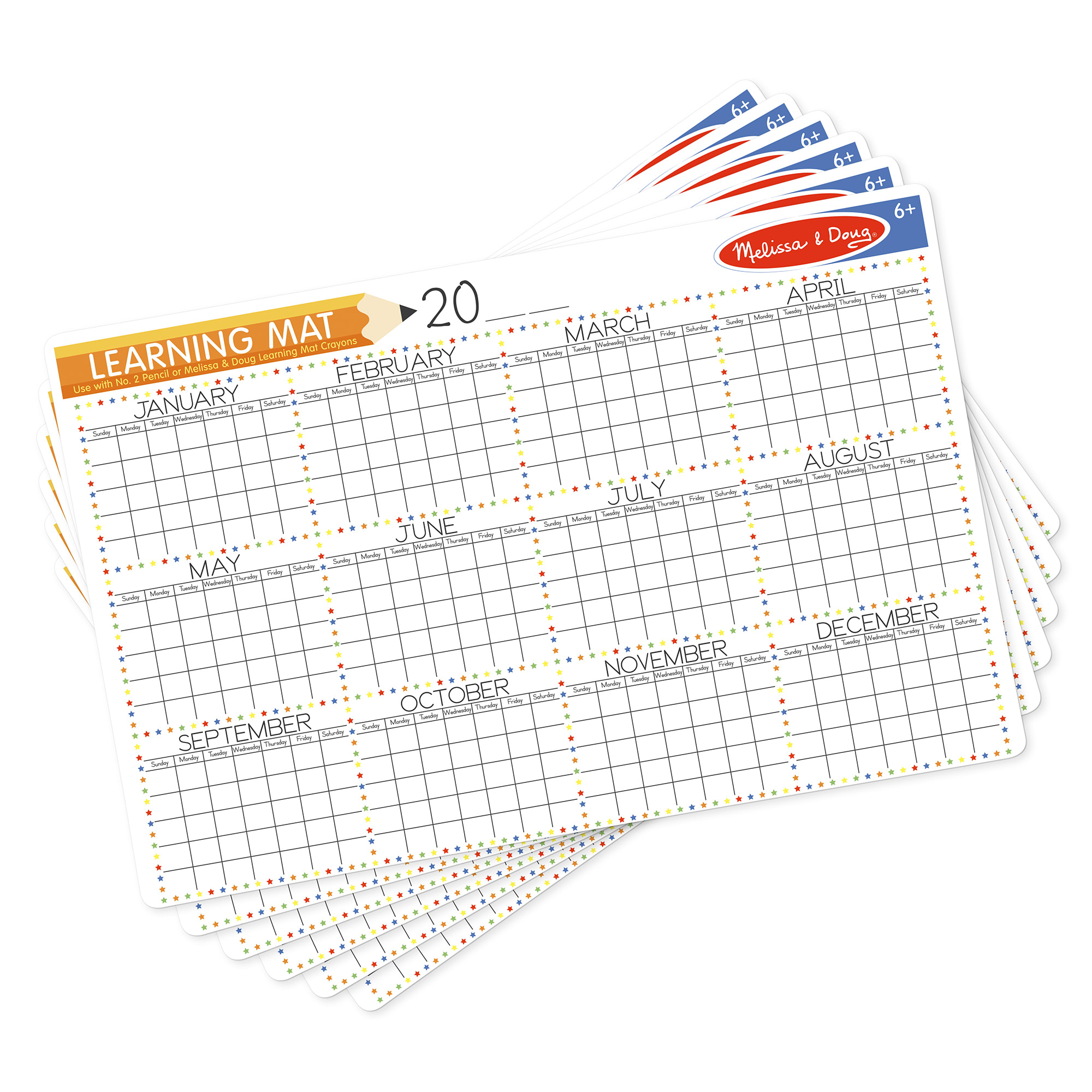 Product: Calendar Learning Mat (Bundle of 6)