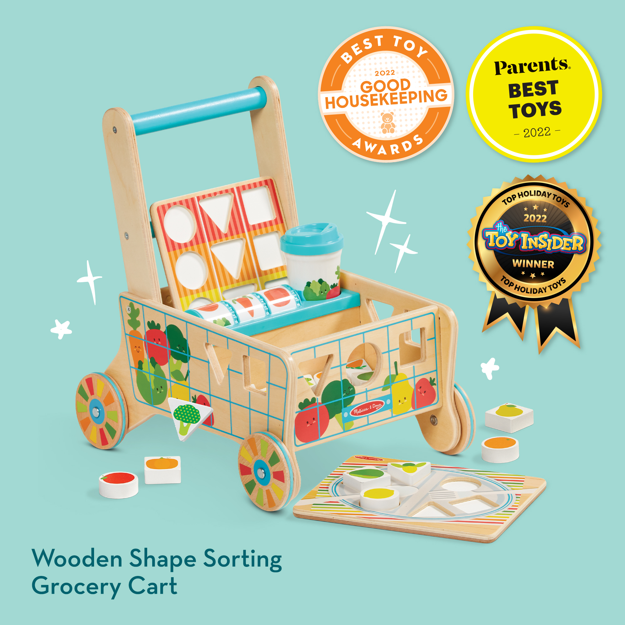 Melissa and doug wooden hot sale shapes