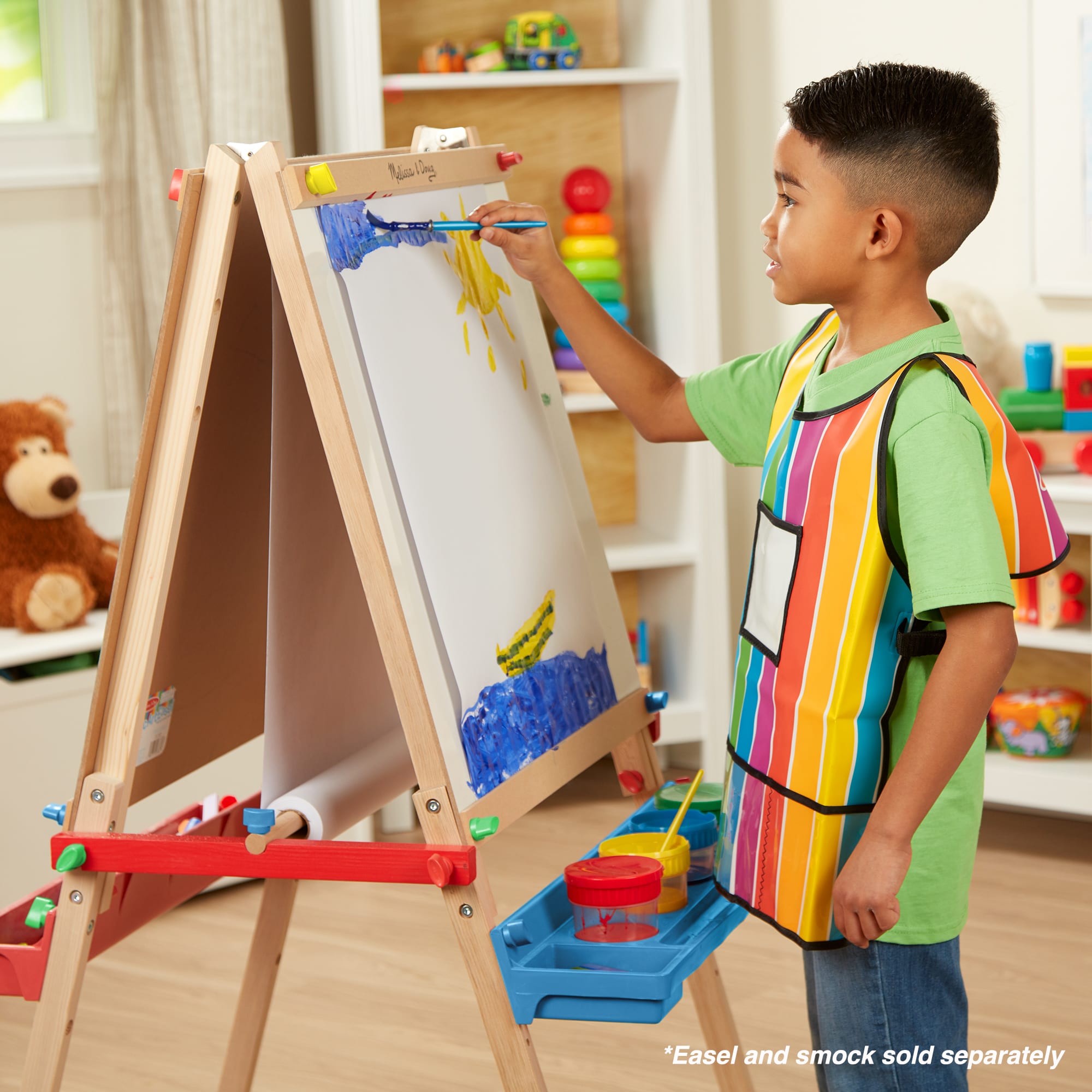 Melissa and doug wooden easel online