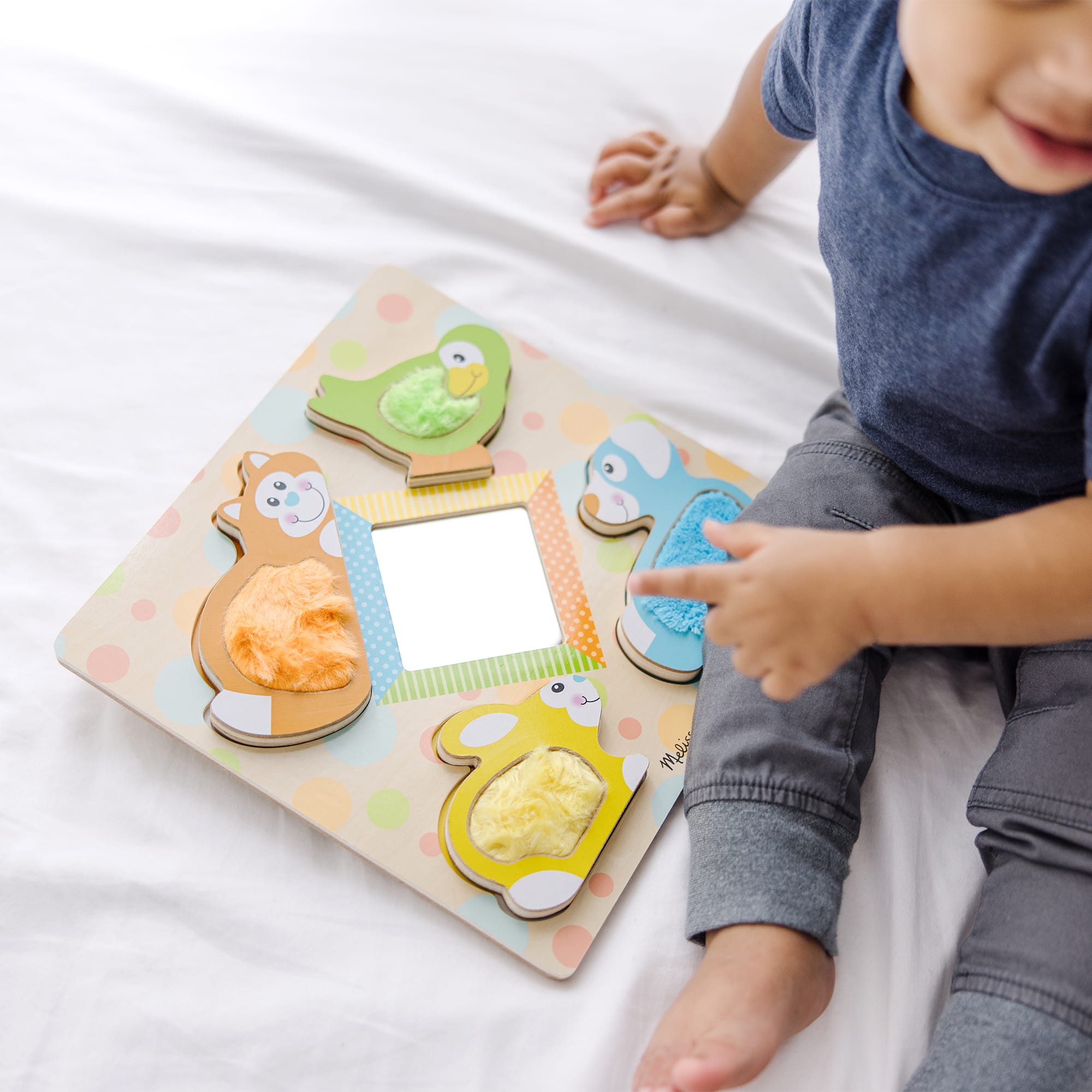 Product: First Play Wooden Touch and Feel Puzzle Peek-a-Boo Pets With ...